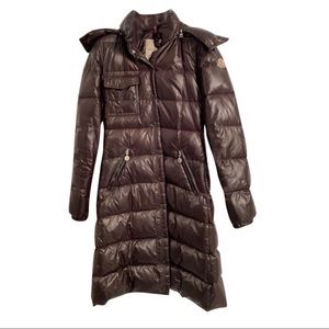 Beautiful brown moncler puffer coat long length